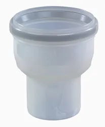 Rookgasketeladapter, Ubbink Rolux, kunststof, flexibel/flexibel, 125mm - 110mm